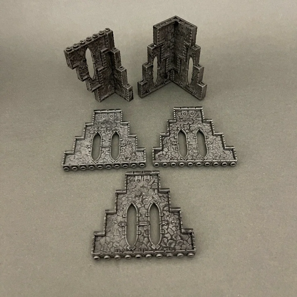 Mega‎ Blok Bloks Gray Replacement Add-on Parts Lot of 5